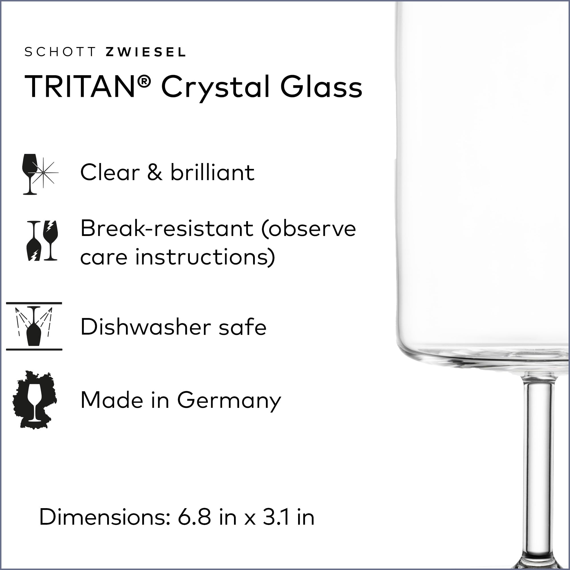 Amazon.com | SCHOTT ZWIESEL Modo Water Glass (Set of 4), Glasses